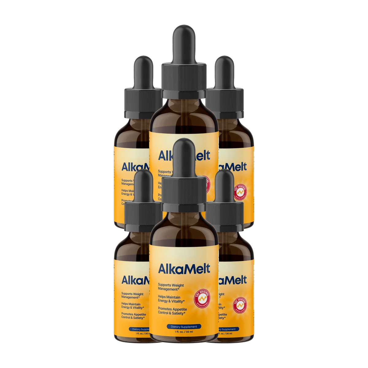 AlkaMelt Drops – 6 bottle bundle, 180 day supply, best value package